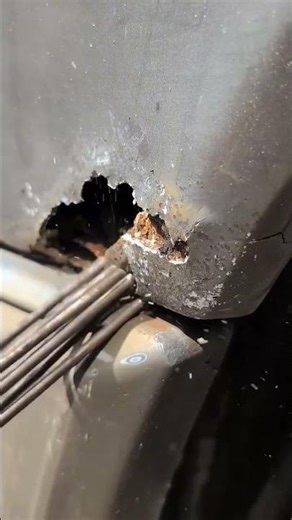 Oh nooo Finding more and more rust 🫣 #mechanic #repair #mercedes #classiccar #w124 #rust #diy #car