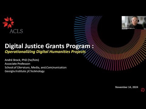 2024 Digital Justice Grant Webinar: Operationalizing DH Projects: Budgets, Timelines, Workplans