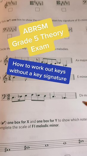Deciphering Key Signatures in Music Theory Grade 5 ABRSM Exam