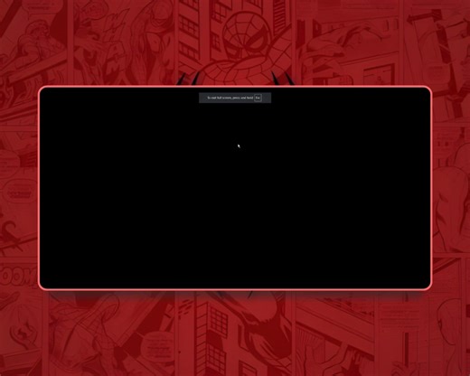 3D Spiderman Website Design