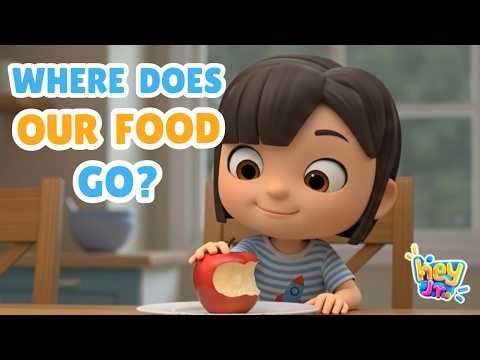 Where Does Our Food Go? | Digestive System Explained for Kids | Hey Junior Kids