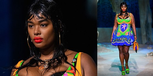 You Go, Girl!: Precious Lee Becomes The First Curve Model To Slay On A Versace Runway