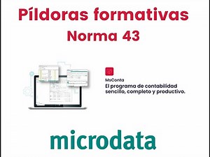 Cómo tratar un fichero de la Norma 43 en MsConta - Microdata Software