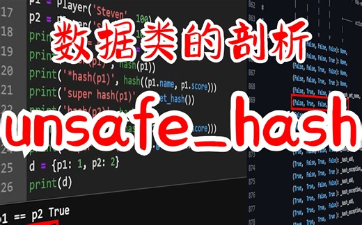 【提升Python技能】 数据类 (九) 数据类的剖析 unsafe_hash