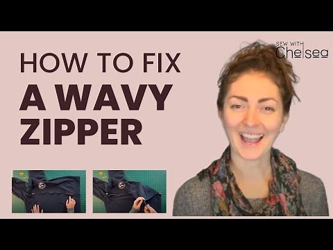 How to fix a wavy zipper
