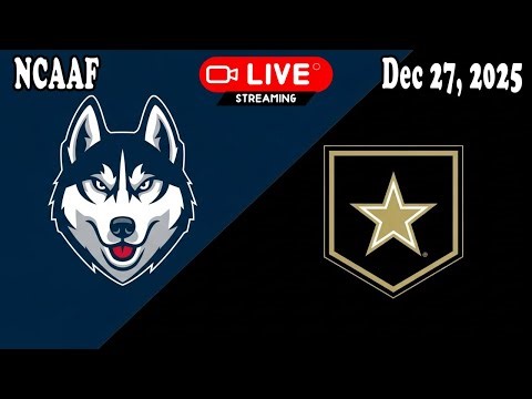UConn vs. Army LIVE HD | NCAAF Dec 27, 2025 | Wasabi Fenway Bowl