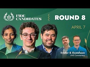 ♟ CHESS | FIDE Candidates 2026 | Round 8 LIVE | Caruana, Nakamura, Vaishali & more