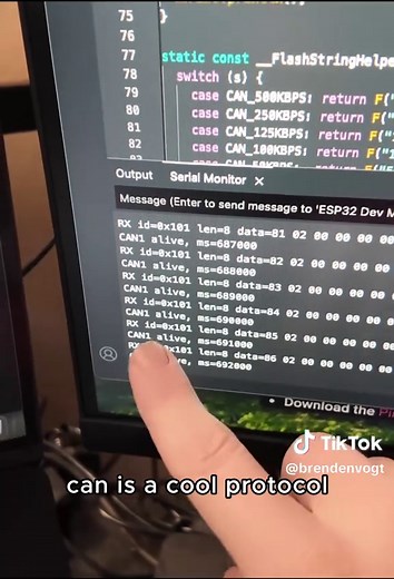 Learning CAN Bus Communication 🚗⚡ I’m diving into CAN Bus by connecting multiple microcontrollers and sending real commands between them. A hands-on look at how robust, real-world communication works in embedded systems. Follow for more electronics builds, protocols, and microcontroller tutorials 👇 #CANBus #Microcontrollers #EmbeddedSystems #Electronics #techtutorial