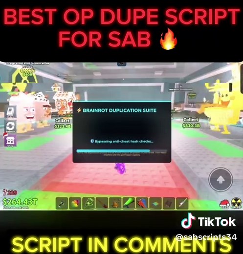 Best Updated Roblox Dupe Script for SAB