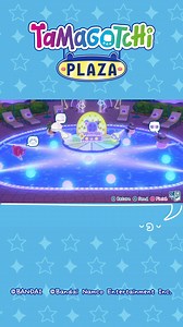 Relax! Unwind! Have a sparkly beverage!🍹 And also drop the beat as the ultimate pool DJ! 🌊 Keep cool with Bubbletchi at the Night Pool in Tamagotchi Plaza. 🫧 | BANDAI NAMCO Entertainment