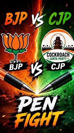 BJP vs CJP Pen Fight 🔥 Epic Battle | Monster Final Hit 😱 #shorts
