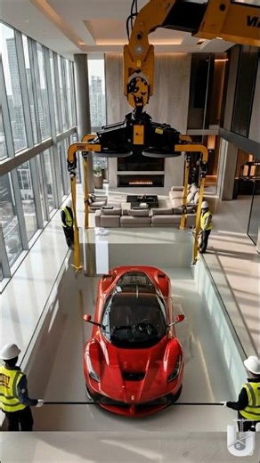 “Ferrari Under Glass Floor 😳”