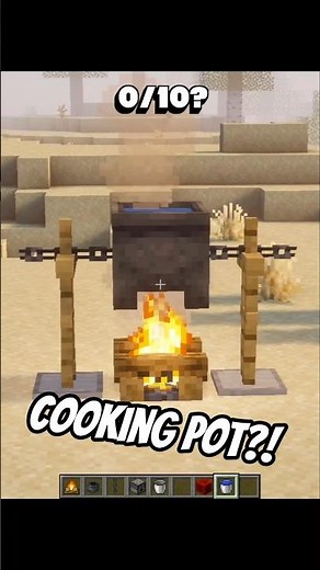 I built a cooking pot in Minecraft 🍲