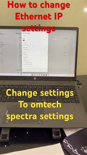 Omtech spectra UV printer -how to change your Ethernet IP address