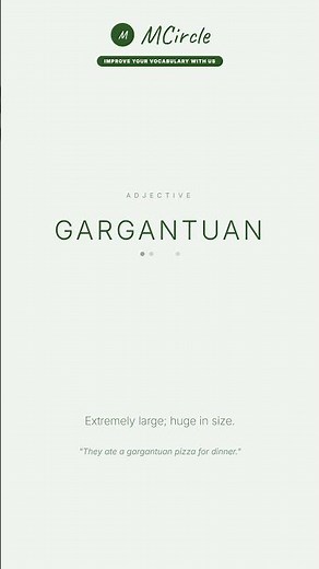 Learn English: What is Gargantuan? | Vocabulary Shorts