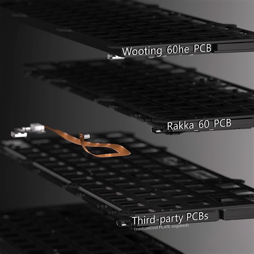 KBDfans | Tofu60 3.0 Now Supports 3rd-Party HE PCBs. After testing, the case is confirmed compatible with: • Wooting 60HE V1/V2 (ANSI) • Rakka Atlas... | Instagram
