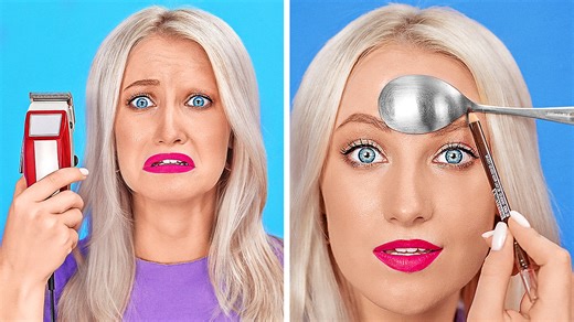 7.5K views · 101 reactions | COOL BEAUTY HACKS TO LOOK AWESOME || Funny Girly Tips by 123 GO! | 123 GO | Facebook