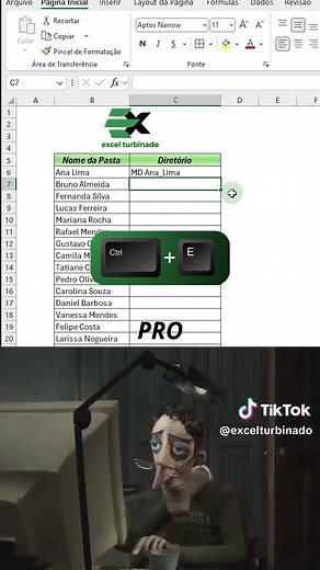Como gerar várias pastas no Excel rapidamente