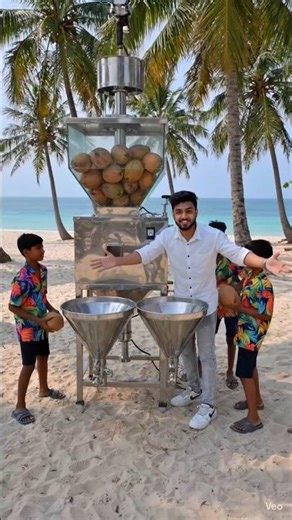 coconut extract machine 🥥 |#ytshorts #coconut #beach