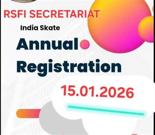Registration Open on 15.01.2026 | Roller Skating Federation of India INDIA SKATE
