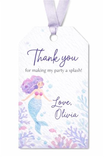 EDITABLE MERMAID TAG - Etsy