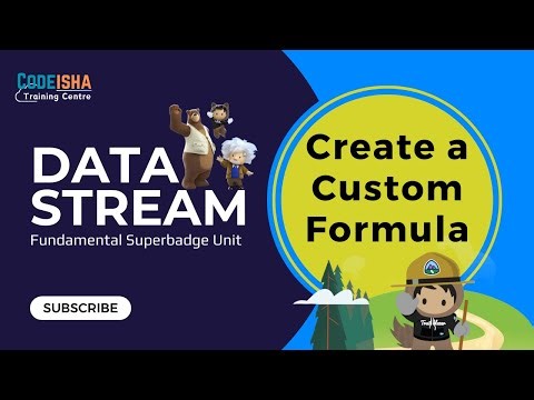 Data Stream Fundamentals Superbadge Unit | Create a Custom Formula | #CodeIsha |