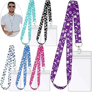 Tudomro 6 Pack Cruise Lanyard for Ship Cards with ID Holder Cruise Essentials Must Haveskey Waterproof Ship Card Holders for Women Men Travel Accessories(Vibrant Style)