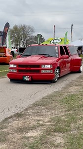 Bagged OBS Chevy Dually rolling through Lonestar Throwdown #sickslammedtrucks #baggedtrucks #baggeddually | SICK Slammed Trucks