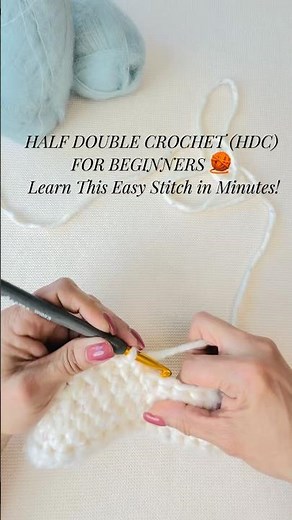 How to Half Double Crochet (Left-Handed Tutorial) (Left-Handed)