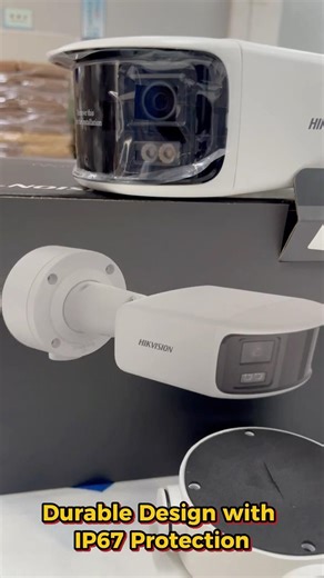 8MP Panoramic Bullet Camera with AI Target Filtering and Active Deterrence#hikvision #b2bsolutions