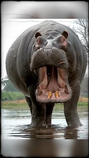 Hippo vs Crocodile | Asli King Kaun? 👑 #facts #hippo #crocodile #hippovscrocodile #wildlife #animals