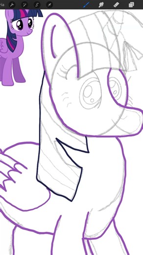 Rysuję Twilight Sparkle z MLP w Procreate #drawing #digitalart #mlp #dlaciebie #procreate