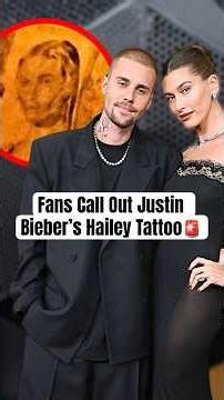 Fans Call Out Justin Bieber’s Hailey Tattoo #shorts #JustinBieber #HaileyBieber