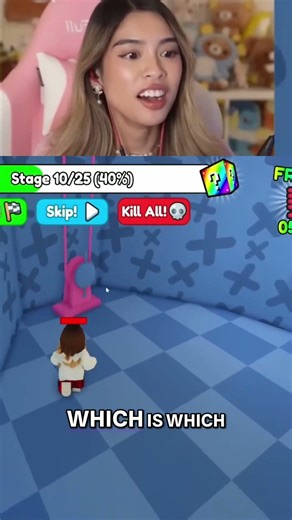 Woman's Wild Ride Through Colorful Video Game #shorts