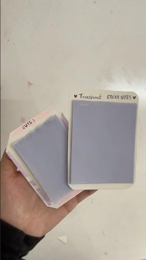 DIY transparent sticky note ✨ #diy #stickynotes #cozycorner