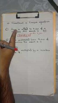 Constructing Linear Equations | Statements Explanation in Sindhi #mathforstudents #sindheducation