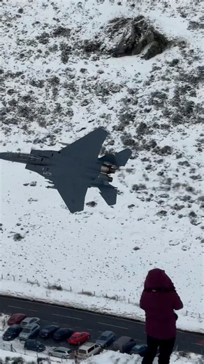 The lowest Strike Eagle I have ever seen in the Mach Loop. Absolutely epic flying. Have a great Christmas everyone! | Tom Whitworth Photo