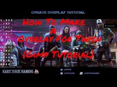 How to make a Overlay for Twitch Gimp Tutorial Full HD