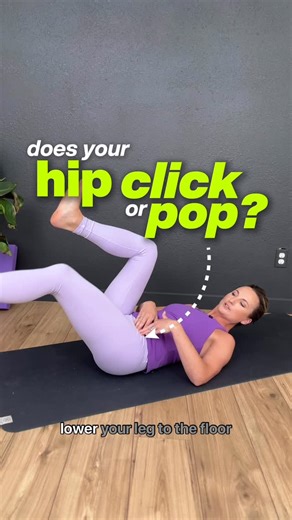 Megan Dahlman on Instagram: "Ever feel your hip click or pop when lowering a leg? 😬 That’s often called snapping hip syndrome—and it’s usually tied to tight hip flexors. What’s happening: your hip muscles/tendons are sliding over bony spots in your hip socket. It’s super common, but also super annoying. The good news? 👉 Mobilizing and stretching your hip flexors can make a huge difference. Try the hip flexor stretch I show here: ✅ Tuck your tailbone under ✅ Press your hips forward ✅ Hold 5 dee
