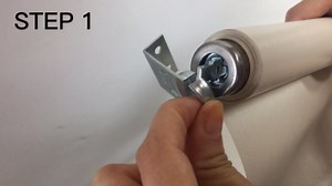 2pcs Roller Window Shade Inside and Outside Mount Brackets with Screws, Curtain Rod Holder, Zinc