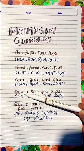 🔥MONTAGEM GUERREIRO - Avenxir Sunji (English+translation)#lyrics