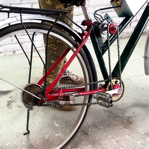 Build A Unique Bike With Parallel Twin Chain Drive Motor | WT TH Woodworking