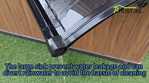 Awning for Door Entrance, Aluminum Window Awnings Exterior for Doors Canopy, Polycarbonate Cover Outdoor Front Doors UV/Rain/Snow Protection, Easy to Install, Brown Board(24x75in)