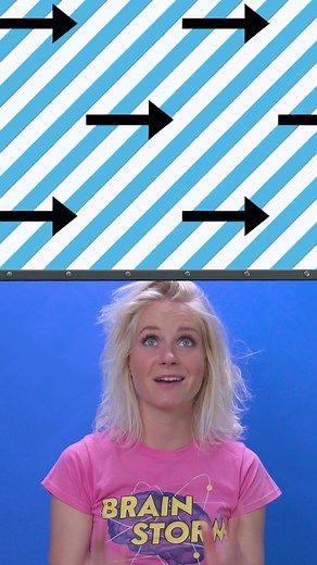 Optische illusies met pijlen en hersenen