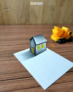 DIY 3D Hut Drawing - Learn Easily | Did you know?
