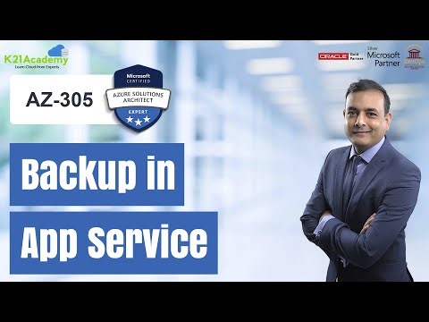 Backup in App Service | AZ-305 | K21academy