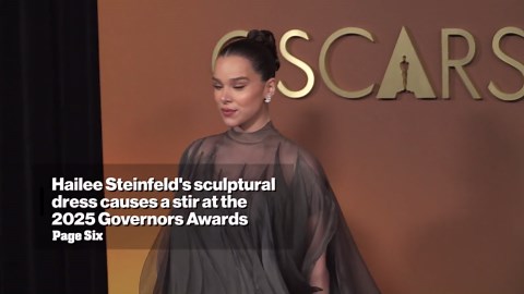 Hailee Steinfeld's sculptural dress causes a stir at the 2025 Governors Awards
