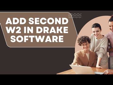 How to add second w2 in drake software (2026) I DOUBLE Z