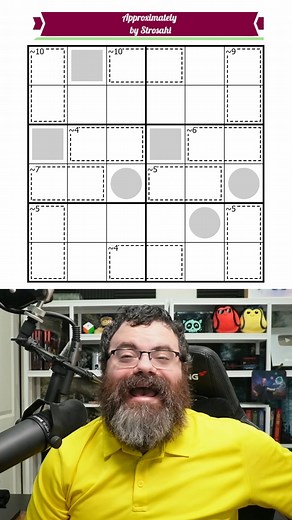 Sudoku Adventure 1006 "Approximately" by Strosahl Solve here: https://sudokupad.app/adventure/1006-approx Tracking Sheet: https://docs.google.com/spreadsheets/d/1y4BYBEuXbzReb_tx3bTUdKwynL2JveL3ob55g6c-D-Y/edit?usp=sharing #Sudoku #puzzle #sudokuadventure | Rangsk Puzzles
