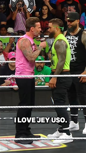 lil roman??? 🤨 #WWE #CMPunk #JeyUso #JimmyUso | WrestleStorm